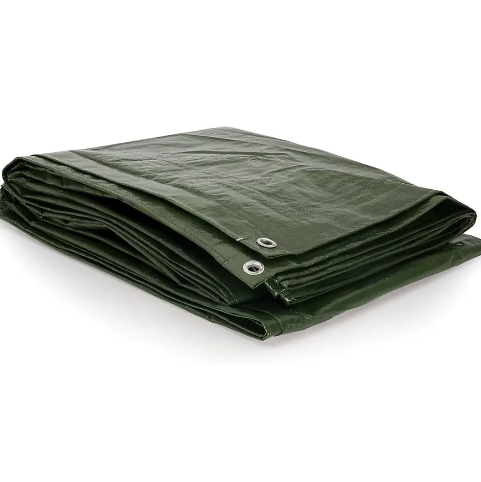 Bâche plastique 4 x 6 m Verte Protection Anti UV VITO