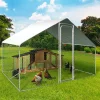 Bâche waterproof blanche 3,4x1.90 M 150 gr pour enclos poulaillers