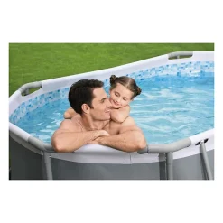 Bestway Piscine hors sol - Ovale - Steel Pro Max - 305 x 200 x 84 cm