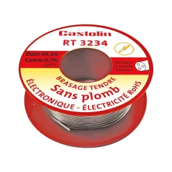 Bobine d'étain spéciale électronique Castolin ø1 mm, 50g