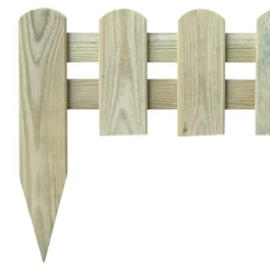 Bordure à planter Stackette bois naturel H.30 x L.60 cm