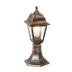 Borne d'extérieur classique dorée 44 cm IP44 - Capital