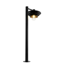 Borne d'extérieur design noir 100 cm IP44 - Morty