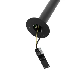 Borne d'extérieur design noir 100 cm IP44 - Morty