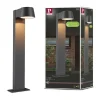 Borne lumineuse LED Capea favorable aux insectes IP44 500mm 2200K 6W 450lm 230V 98 Anthracite Aluminium