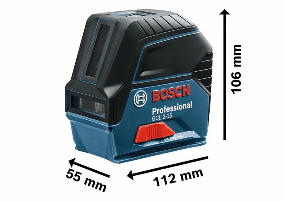Bosch GCL250 Professional + cellule LR6 - laser points et lignes, portée 50 m, support RM 1