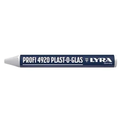 Boîte de 12 craies PLAST-O-GLAS blanc - LYRA - L4920001
