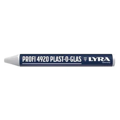 Boîte de 12 craies PLAST-O-GLAS blanc - LYRA - L4920001