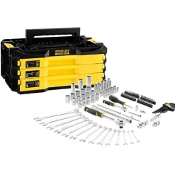 Boîte de 3 tiroirs outillée PRO-STACK 126 pièces - Stanley Fatmax - FMMT98107-1