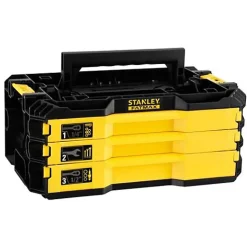 Boîte de 3 tiroirs outillée PRO-STACK 126 pièces - Stanley Fatmax - FMMT98107-1