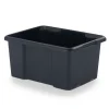 Boîte de rangement 26L Fitty H. 23 cm x L. 45,5 cm plastique noir