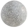 Boule déco jardin granit (grand format) - Gris clair 40 cm