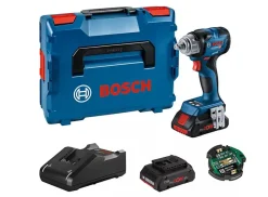 Boulonneuse à choc 18V GDS 18V-330 HC + 2 batteries 4Ah + chargeur + L-BOXX - BOSCH - 06019L5002