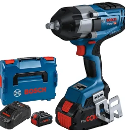 Boulonneuse 18V GDS 18V-1000 Professional + 2 batteries Procore 8 Ah + chargeur + L-BOXX 136 - BOSCH - 06019J8302