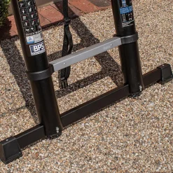 BPS Échelle Télescopique Fermeture Amortie Butoirs Muraux Indicateur d Angle 150 kg EN1316 3,21 m