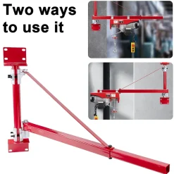 Bras de support de palan électrique, Capacité de Charge 200-800 kg, Bras de Levage de Palan d'Échafaudage 180 degrés