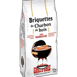 Briquettes de charbon bois GRILL O’BOIS 10kg