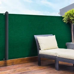 Brise vue renforcé 1 x 10 M vert 90 gr/m² classique
