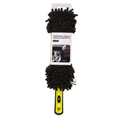 Brosse à Roue Chenille DUNLOP 33cm - Nettoyage Profond Jantes & Roues, Poignée Antidérapante, Efficace & Confort d'Utilisation