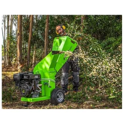 Broyeur de végétaux Thermique 7CV - 2 Lames de coupe - Branches Diam 70cm -Moteur 208Cm3 Poignées VITO