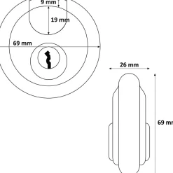 Cadenas antivol pour remorque et caravane - GT MARKET