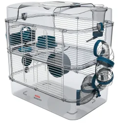 Cage Rody 3 Duo Zolux bleu pour rongeurs