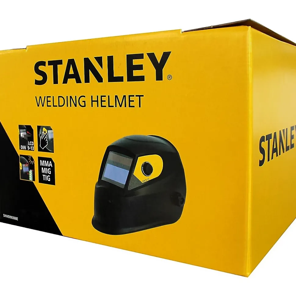 Cagoule de soudure Stanley Protection Teinte 9/13 à déclenchement Automatique Alimentation Solaire Autonome