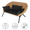 Canapé de jardin GoodHome Loa effet rotin
