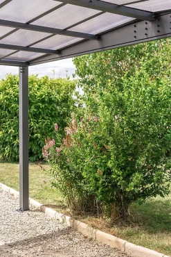 Carport adossé aluminium Trigano - LIBECCIO WALL - 16 m²