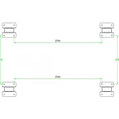 Carport aluminium blanc 3x4,34m 13m² polycarbonate 6mm X-METAL avec kit d'ancrage