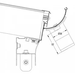 Carport aluminium blanc 3x4,34m 13m² polycarbonate 6mm X-METAL avec kit d'ancrage