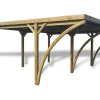 Carport double bois Blooma Goteborg L. 552 x P. 604 x H. 240 cm