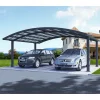 Carport double 30m² aluminium gris anthracite et polycarbonate EAGLE - X-METAL