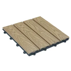 Carreaux à clipser WPC BAVARO PREMIUM - Teck 2.5 m²