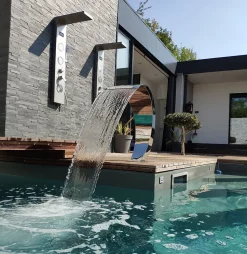 Cascade pour Piscine Inox 316 pour piscine au sel chlore Cobra 65cm Hauteur ZENLYS