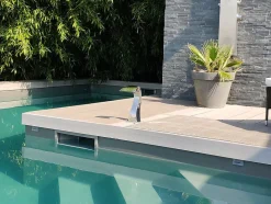 Cascade pour Piscine ou Spa Inox Fontaine Bassin Modèle Mini Demi Coeur Hauteur 30cm Largeur 16cm Profondeur 19cm Zenlys