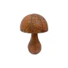 Champignon rond décoratif en acier rouillé 53x39 cm