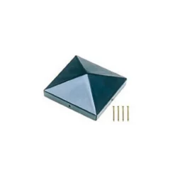 Chapeau carré métal Blooma RAL 7021 anthracite 7 x 7 cm vendu par 4 pièces