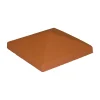 Chapeau de pilier en terre cuite CPL 30 x 30 rouge