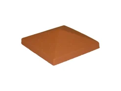 Chapeau de pilier en terre cuite CPL 30 x 30 rouge