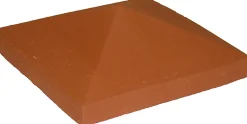 Chapeau de pilier en terre cuite CPL 36 x 36 rouge