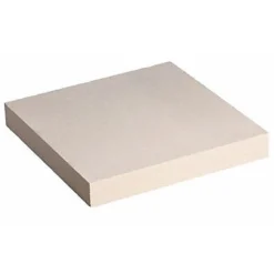 Chapeau de pilier plat blanc 28 x 28 cm