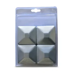 Chapeau de poteau galva 7 x 7 cm (x 4)