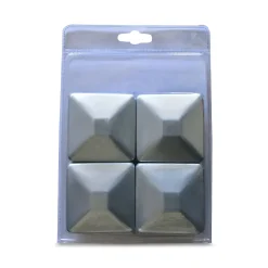 Chapeau de poteau galva 9 x 9 cm (x 4)