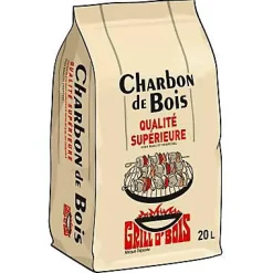Charbon de bois GRILL O’BOIS 20L gros morceaux