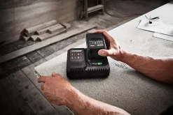 Chargeur de batterie rapide Erbauer 18V