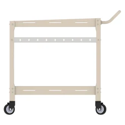 Chariot de service d'extérieur Bard acier 72 x 77 x 38 cm champagne casa.pro