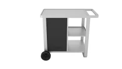 Chariot Deluxe pour plancha 2 et 3 brûleurs acier