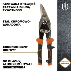 Cisaille à tôle coupe droite Magnusson 250mm