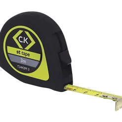 C.K T3442M 3 Mètre-ruban 3 m acier, boîtier ABS résistant, classe 2